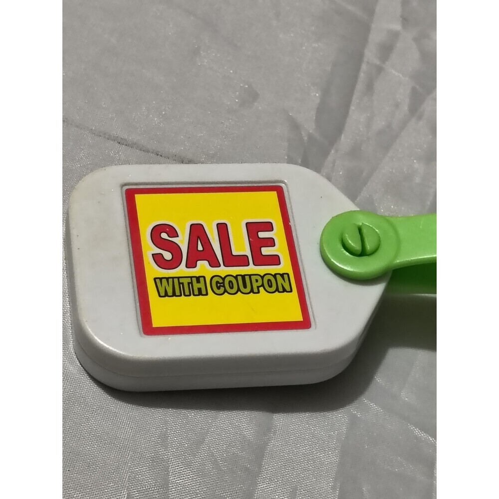 Leap Frog Grocery Store Shopping Cart Food Replacement Sale Tag Vintage 2003 - Picture 3 of 6